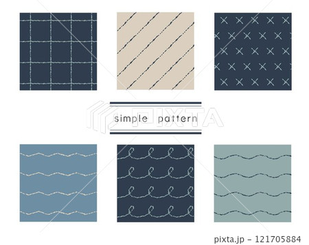 手描き風 シンプル パターン 手描き風 シンプル パターン 121705884