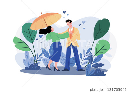 Young Couple Dancing In Love. 121705943