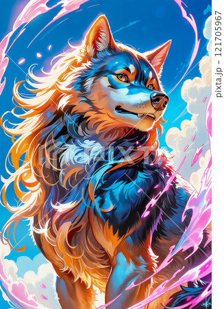 オオカミの絵 オオカミの絵 Amazon.co.jp: ZXHYWYM 青い目のオオカミ ウォール