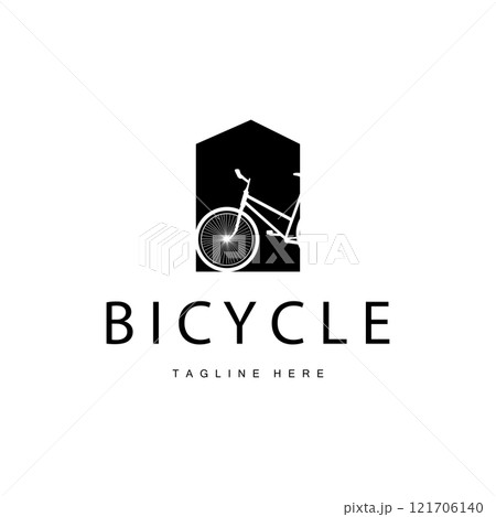 simple silhouette design logo vehicle bicycle transportation sport bike illustration templet symbol simple silhouette design logo vehicle bicycle transportation sport bike illustration templet symbol 121706140