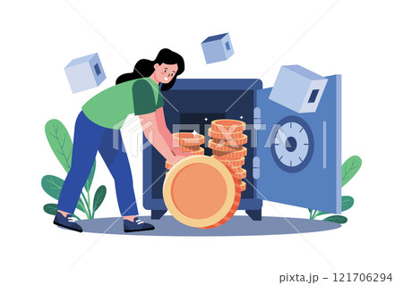 Proof Of Stake (Pos) Illustration concept on white background 121706294