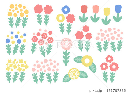 春 花 イラスト セット 春 花 イラスト セット 121707886