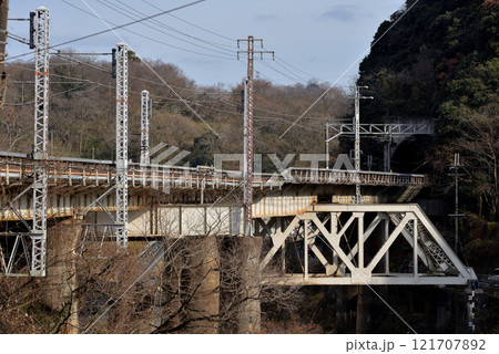 第四大和川橋梁の桁受けトラス橋 第四大和川橋梁の桁受けトラス橋 121707892