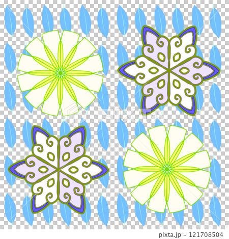 frame of blue and green leaves frame of blue and green leaves 121708504