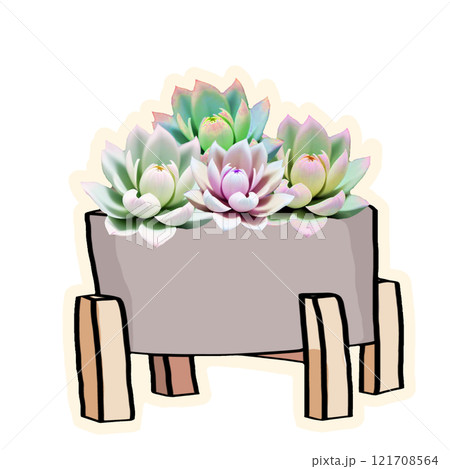 a view of a purple lotus flower 121708564