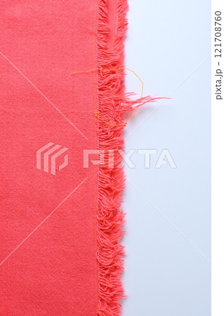 red fabric textile on white background, object for fashion cloth design red fabric textile on white background, object for fashion cloth design 121708760