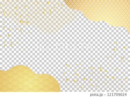 雲海日式日式金及紙背景1 121709024