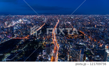 大都会大阪の夜景 121709736