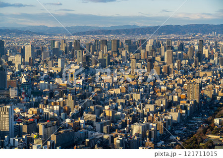 大阪の都市風景 夕景 大阪の都市風景 夕景 121711015