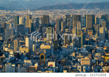 大阪の都市風景 夕景 大阪の都市風景 夕景 121711030