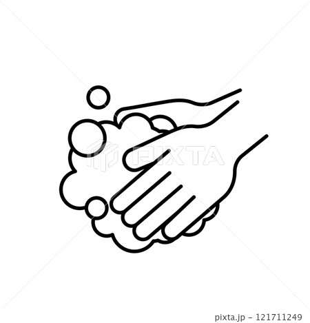 予防 手洗いのアイコン 予防 手洗いのアイコン 121711249
