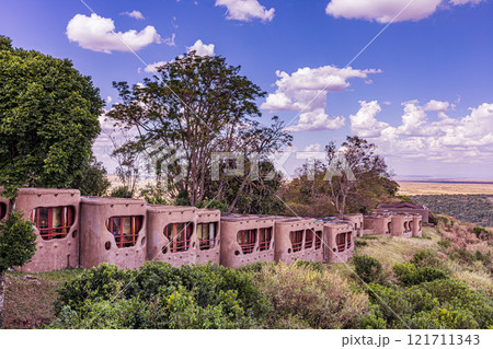 the interior of the old building Maasai Mara National Game Reserve Park Narok County Kenya East Africa Great Rift Valley Landscapes Grasslands Savannah Wilderness Travel Documentary Explore Wild Wildl 121711343