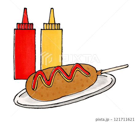 アメリカンドッグ(ケチャップ&マスタード) 121711621