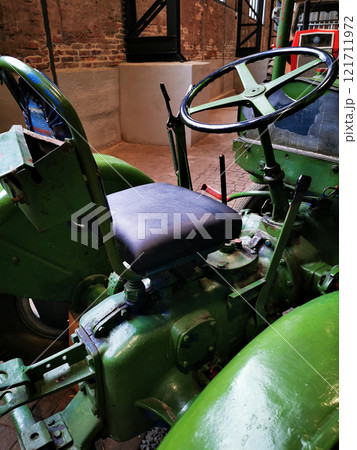 detail of old agriculture tractor 121711972