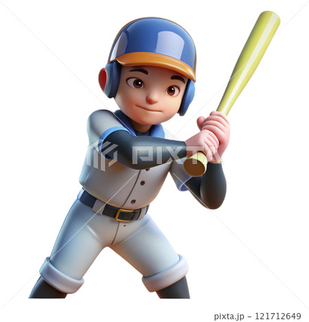 3D cartoon athletes 121712649