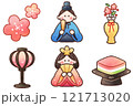 ひな祭りのイラストセット 121713020