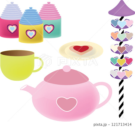 tea set elements 121713414