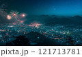 Diwali, Fireworks lighting up the night sky during 121713781