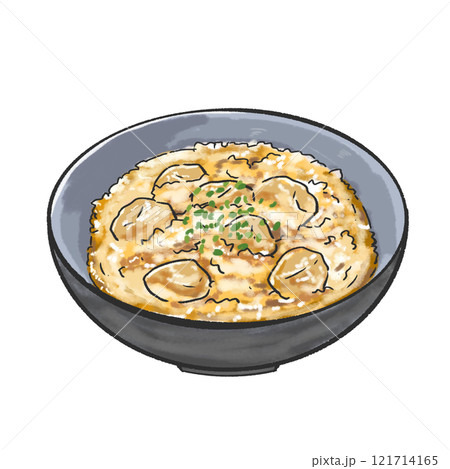 鶏肉のみぞれ煮のイラスト 121714165