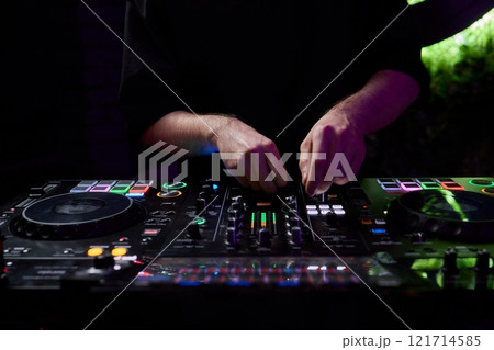 Audio Mixing Console in a Recording Studio with advanced sound production capabilities 121714585