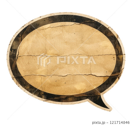 Paper Speech Bubble 121714846