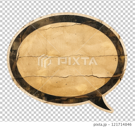 Paper Speech Bubble 121714846