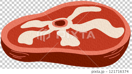 icon, vector, meat 121716374