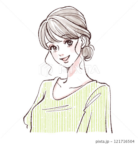 女性・女の子のイラスト素材 女性・女の子のイラスト素材 121716504