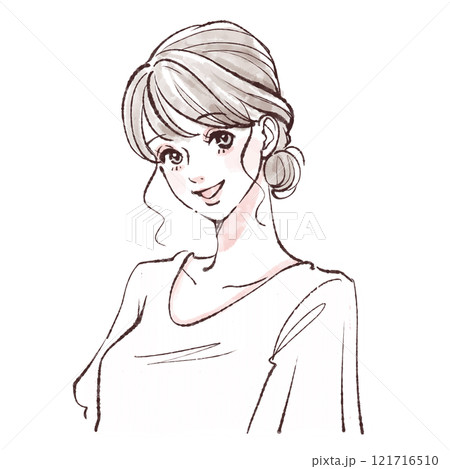 女性・女の子のイラスト素材 121716510