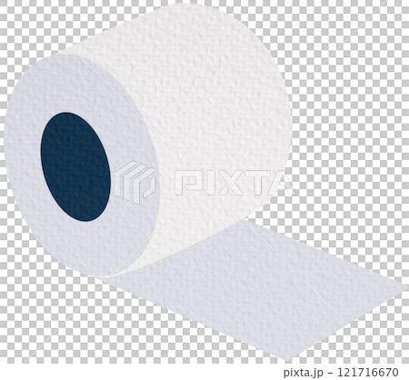 Toilet paper roll or tube icon design, template for wc. Bathroom hygiene icons, kitchen cleaning towel. Blank soft scroll product.	 121716670