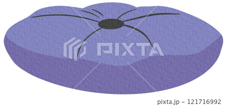 Various pillows. Colored and soft pillows. Resting in bed on the sofa. Warm cozy pillows. Vector illustration on white background.	 121716992