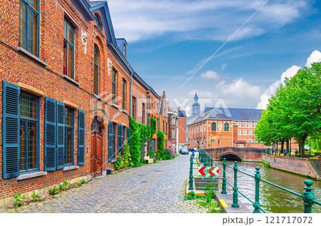 Ghent city historical center, East Flanders province, Flemish Region, Belgium 121717072