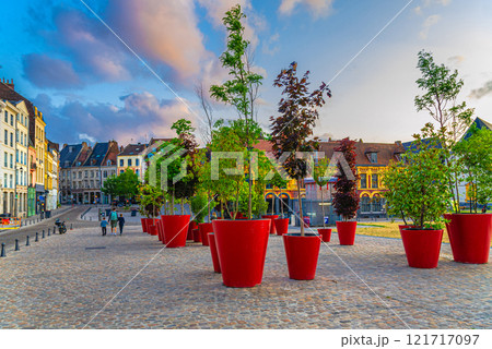 Lille historical city centre, Hauts-de-France Region, France 121717097