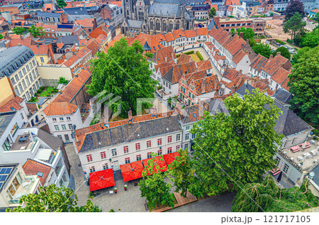 Kortrijk city historical centre, UNESCO World Heritage Site, Flemish Region, Belgium 121717105