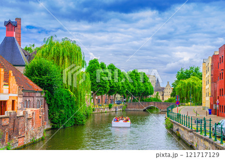 Ghent city historical center, East Flanders province, Flemish Region, Belgium 121717129