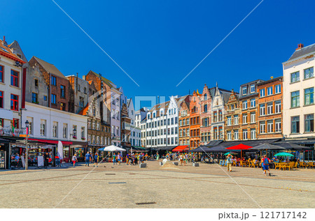 Antwerp city historical centre, Antwerpen old town, Flemish Region, Belgium 121717142