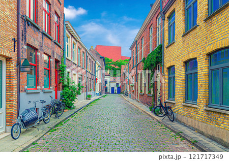 Bruges city historical centre, West Flanders province, Flemish Region, Belgium 121717349