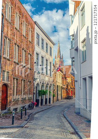 Bruges city historical centre, West Flanders province, Flemish Region, Belgium 121717354
