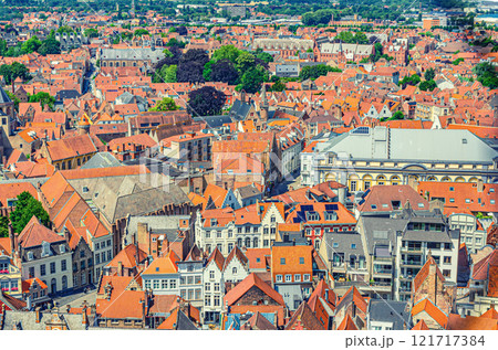 Bruges city historical centre, West Flanders province, Flemish Region, Belgium 121717384