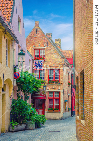 Bruges city historical centre, West Flanders province, Flemish Region, Belgium 121717394
