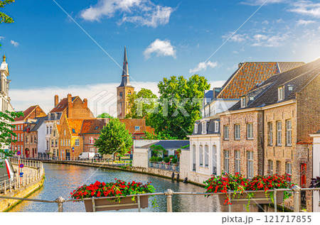 Bruges old town, West Flanders province, Belgium 121717855