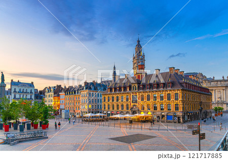 Lille old town, Hauts-de-France Region, Northern France 121717885