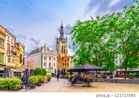 Kortrijk city historical centre, West Flanders province, Belgium 121717893