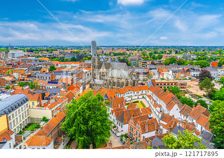 Kortrijk city historical centre, West Flanders province, Belgium 121717895