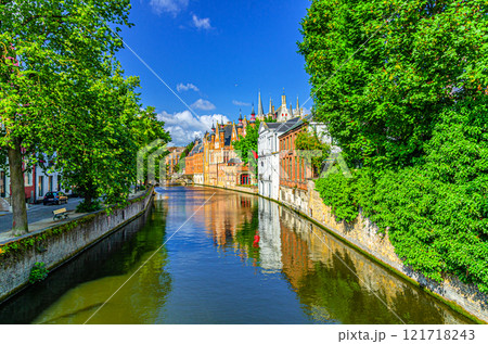 Bruges historical city centre, West Flanders province, Flemish region, Belgium 121718243