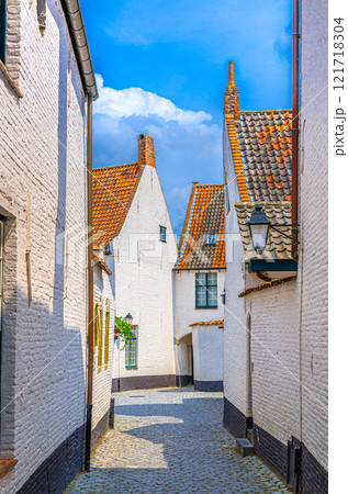 Kortrijk old town, Flemish Region, Belgium 121718304