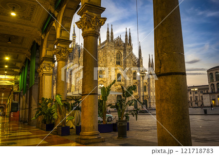 Arcade at Duomo square Arcade at Duomo square 121718783