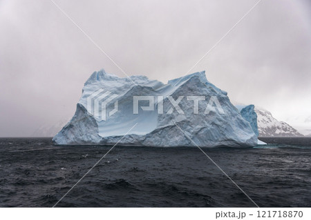 Iceberg drifting off the coast of South Georgia. Antarctica. Iceberg drifting off the coast of South Georgia. Antarctica. 121718870