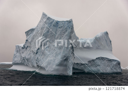 Iceberg drifting off the coast of South Georgia. Antarctica. Iceberg drifting off the coast of South Georgia. Antarctica. 121718874