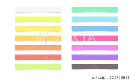 colorful page markers in set on white colorful page markers in set on white 121720651